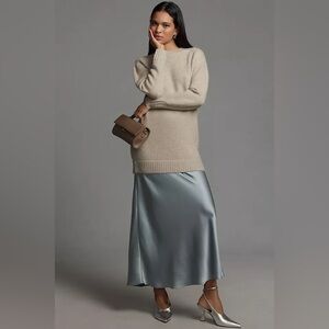 NWT Size M - Anthropologie Twofer Sweater Slip Midi Dress (NWT US$ 228)